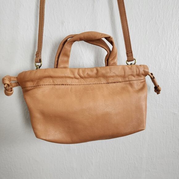 NEW Madewell Mini Piazza Crossbody Bag Timber Beam Tan Leather - Picture 11 of 11